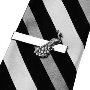 Peacock Tie Clip